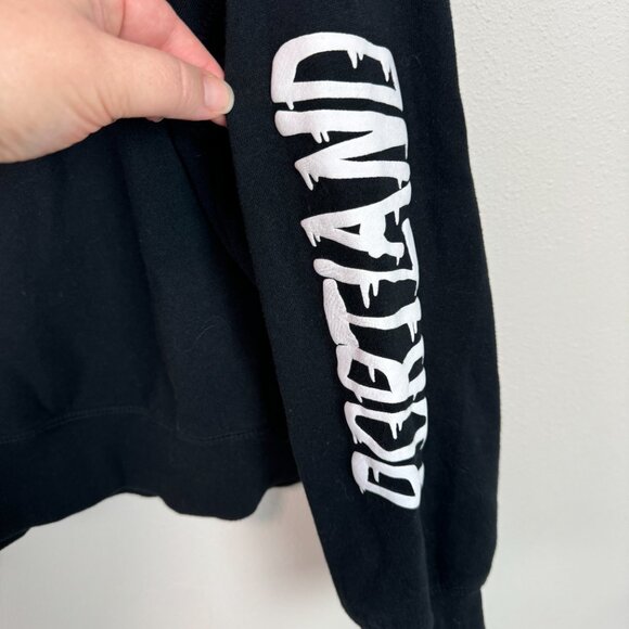 Mitchell & Ness Portland Trailblazers Slap Sticker Black sweatshirt Womens 2X - Picture 5 of 8